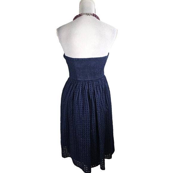 Old Navy ~Woman Size 8~ Navy Blue Strapless Mini Dress Cotton NWT. - Picture 6 of 12